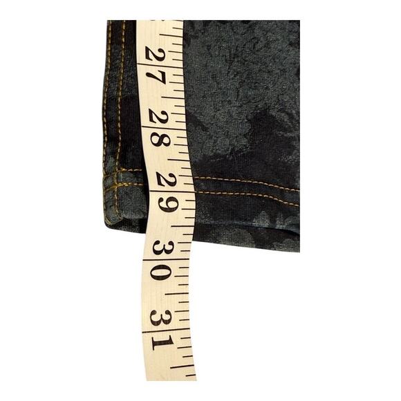 NEW‎ Hue Women's XS Floral Jeggings Midnight Rinse Blue Elastic Waistband NWT - Picture 5 of 6